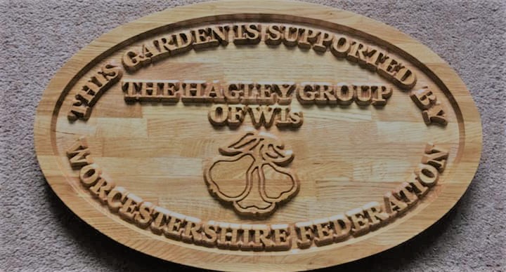Carpentry wood project WI plaque
